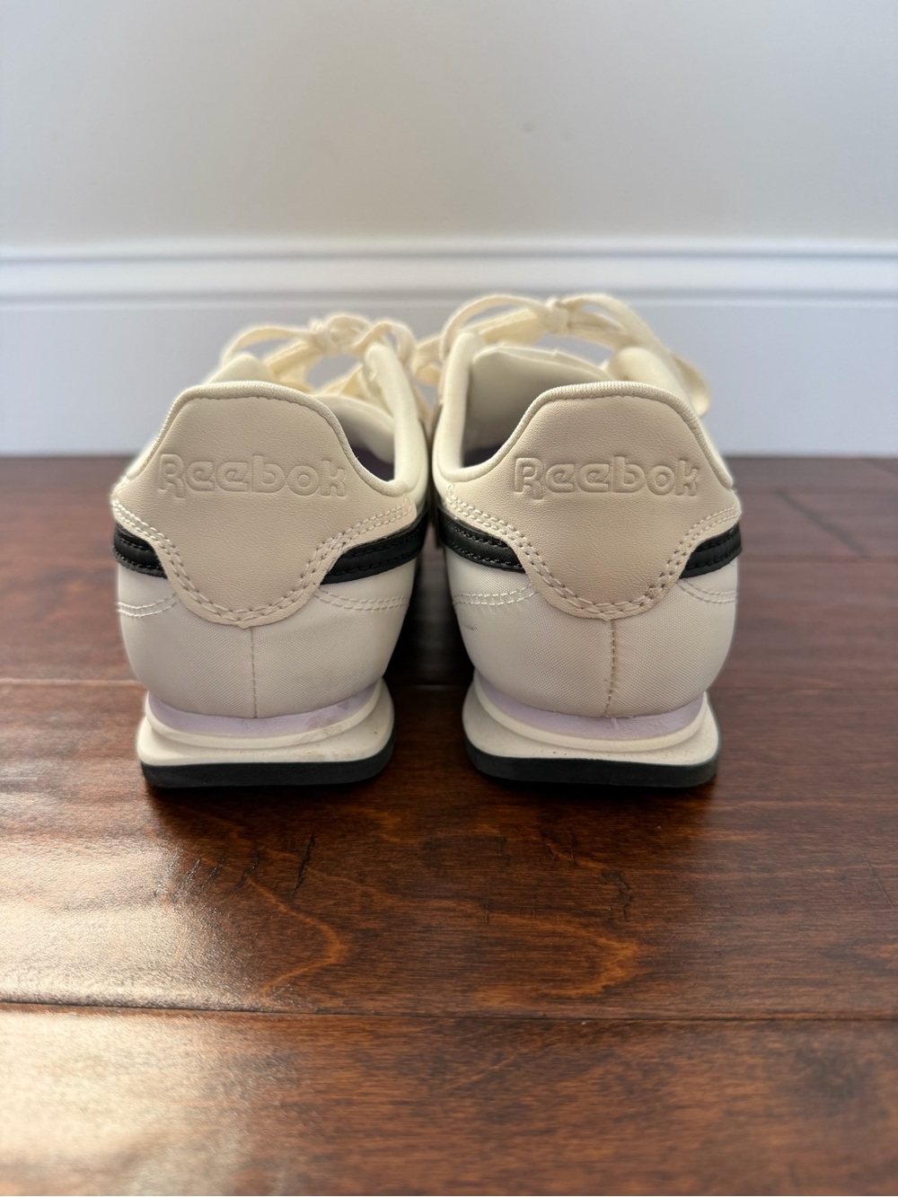 Reebok Classic Low-Profile Sneakers in Cream and Black - Picture 5 of 7